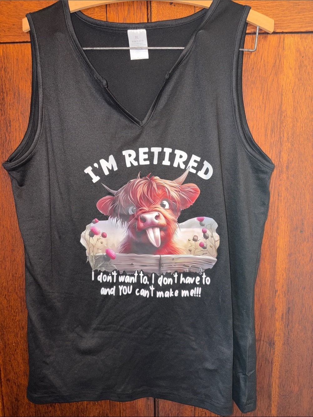 Retired v neck